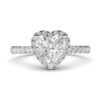 Heart Design Engagement Ring