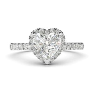 Heart Design Engagement Ring