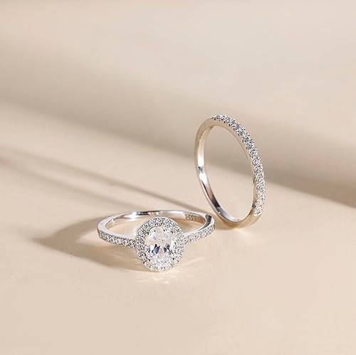 Oval Design Moissanite Engagement Ring