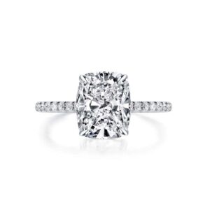 Radiant Design Moissanite Engagement Ring